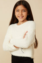 Load image into Gallery viewer, Mohair V Neck Sweater Top - Cream
