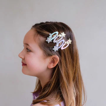 Trailing stars hair clips