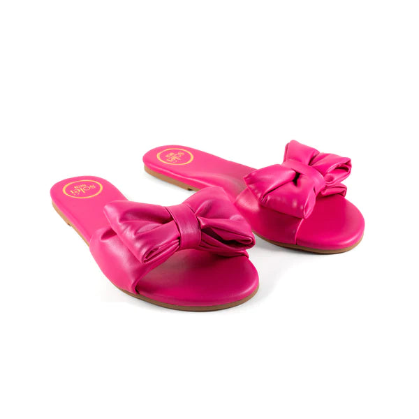 RAFIE Bow Sandal - Hot Pink