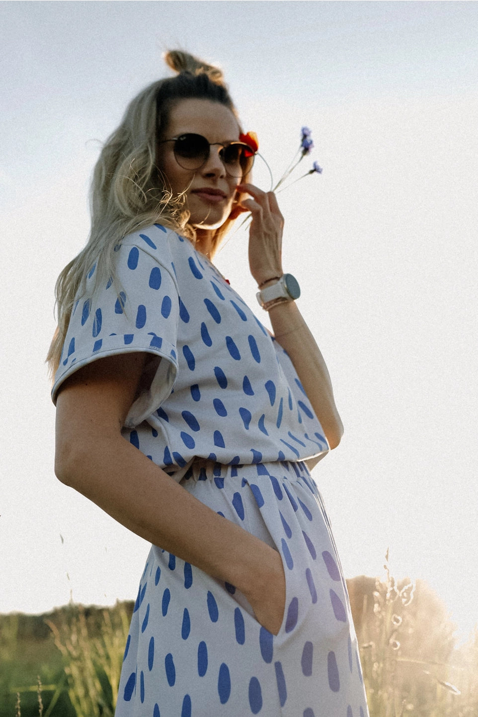 Rain All Over Print - Boxy T-Shirt