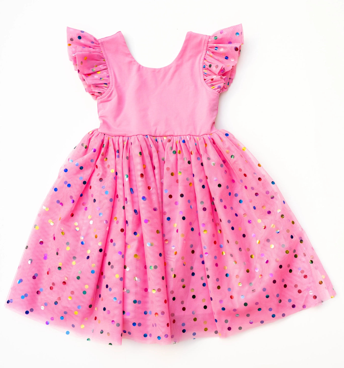 Olivia Dress Pink Confetti