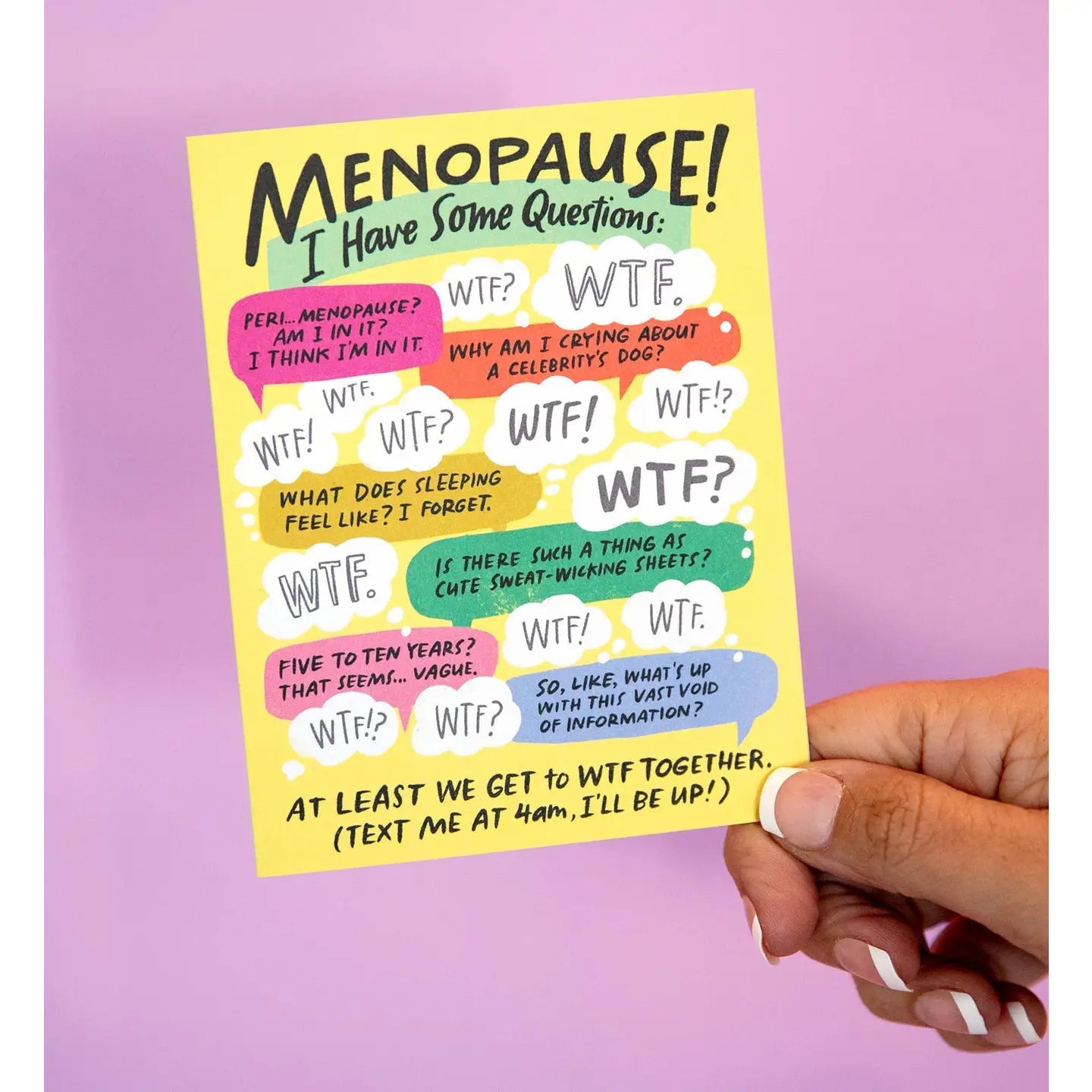 I Have Some Questions Menopause Card