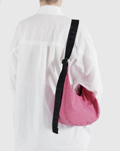 Load image into Gallery viewer, Medium Nylon Crescent Bag - Azalea Pink
