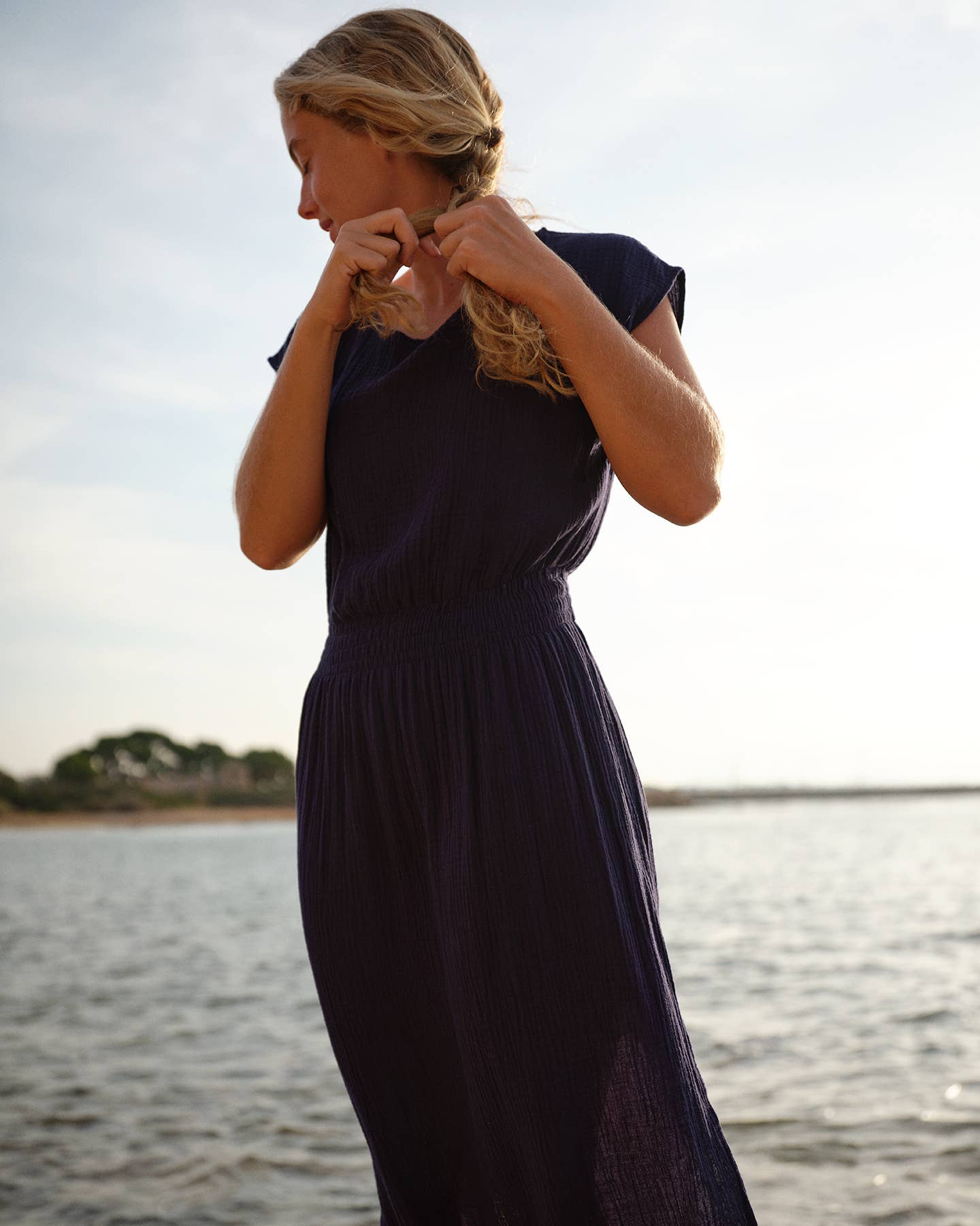 MAIMÓ Gathered Dress - Organic Cotton Muslin