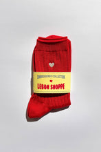 Load image into Gallery viewer, Embroidered Her Socks - Mercerized Combed Cotton Rib
