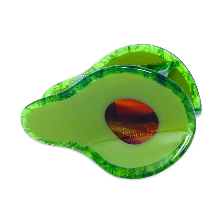Midi Avocado Hair Claw Clip
