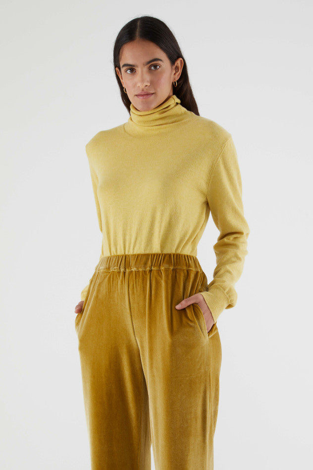 Fine Knit Sweater - Yellow