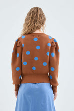 Load image into Gallery viewer, Polka Dot Sweater - Brown
