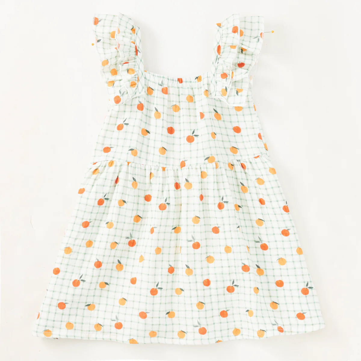 Muslin Flutter Strap Sundress - Gingham Grove