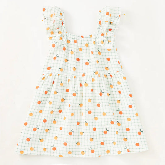 Muslin Flutter Strap Sundress - Gingham Grove
