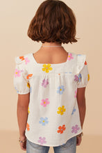 Load image into Gallery viewer, Floral Gauze Textured Square Neck Top
