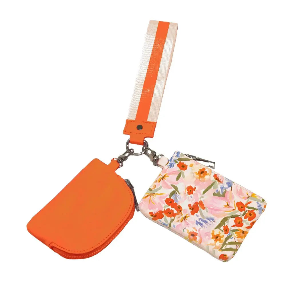 Summer Spritz Dual Pouch Wristlet - Several Colors