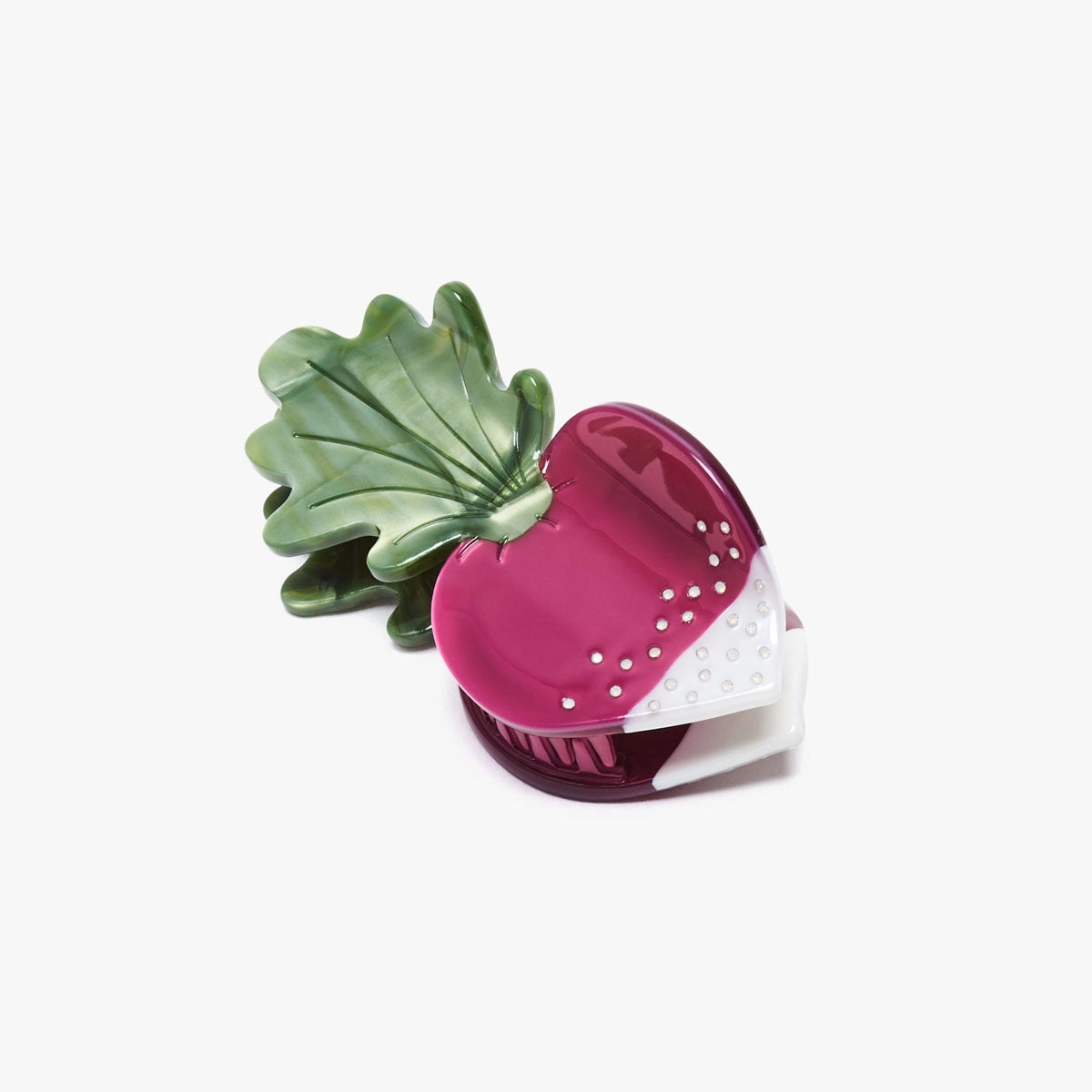 French Radish Claw - Rhinestone Detail Vegetable Gardenclip