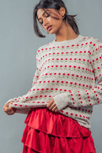 Load image into Gallery viewer, Rose Print Pullover Print Sweater
