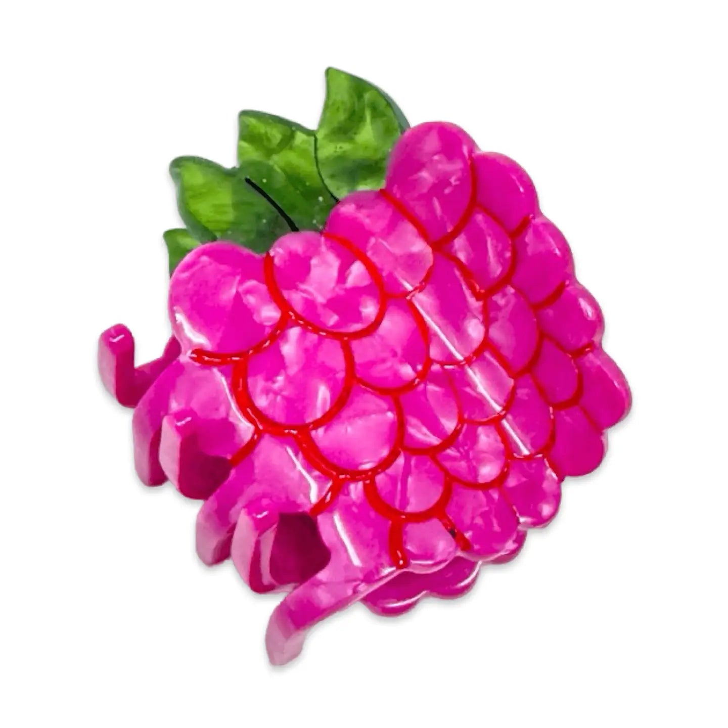 Mini Raspberry Hair Claw Clip