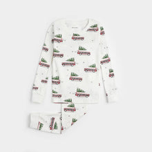 Load image into Gallery viewer, Station Wagon Print on Off-White PJ Set
