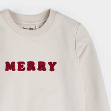 Load image into Gallery viewer, Merry Fleece Sweatshirt - Cream
