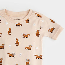 Load image into Gallery viewer, Red Panda Print on Short-Sleeved PJ Set
