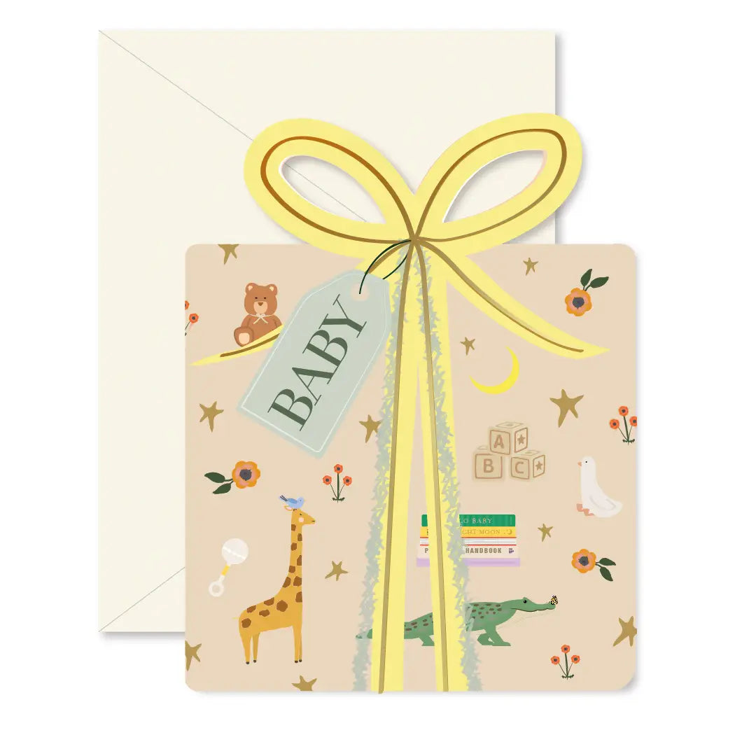 Baby Gift Die-Cut Greeting Card