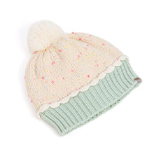 Load image into Gallery viewer, Girls Pastel Cupcake Knit Winter Hat
