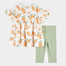 Load image into Gallery viewer, Oranges Print Dress Set
