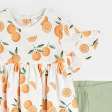 Load image into Gallery viewer, Oranges Print Dress Set
