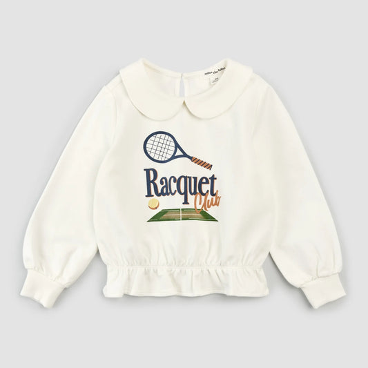 Racquet Club Collared Girl's Sweatshirt