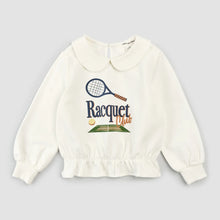 Load image into Gallery viewer, Racquet Club Collared Girl&#39;s Sweatshirt
