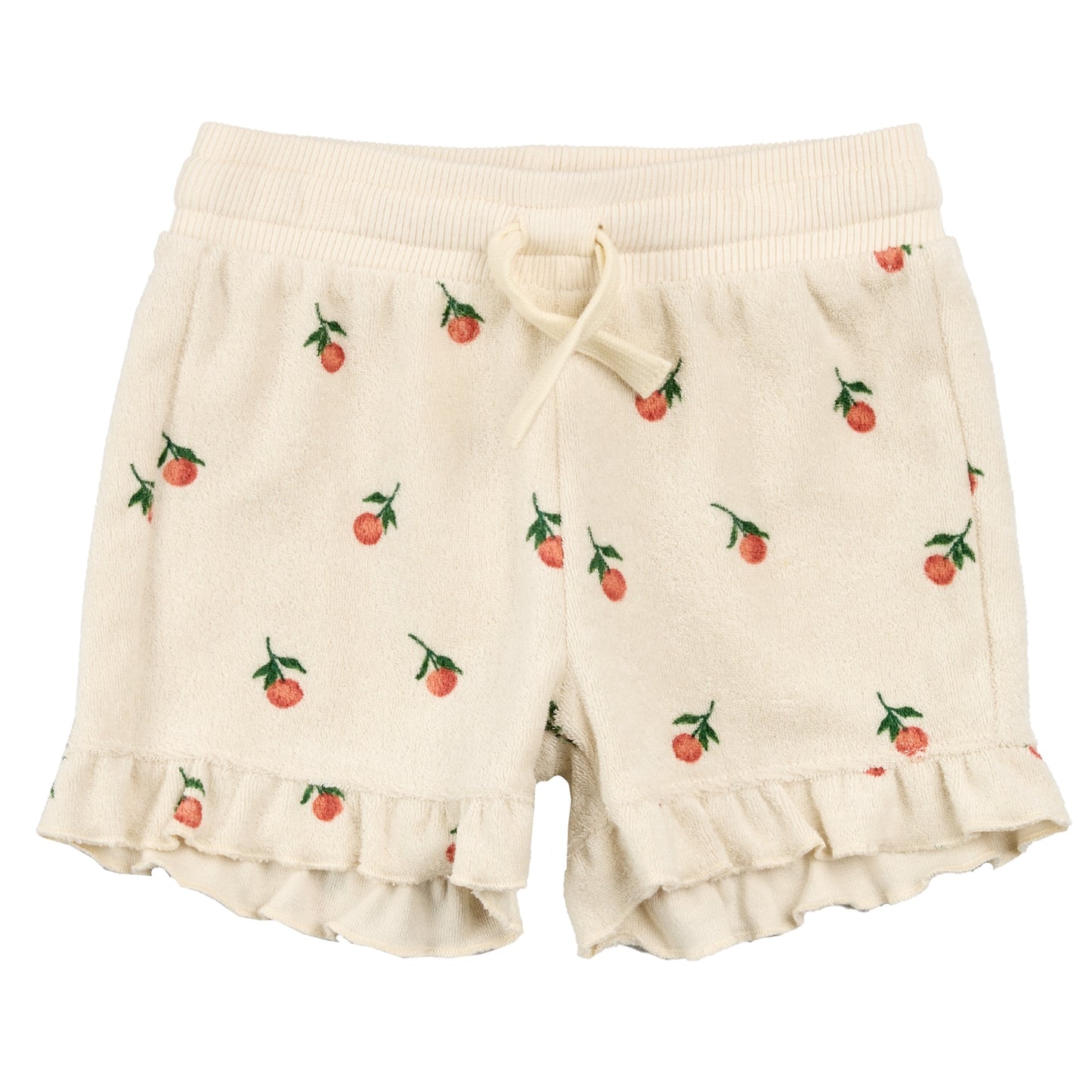 Cirtus Print Ruffled Shorts