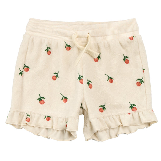 Cirtus Print Ruffled Shorts