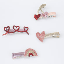 Load image into Gallery viewer, Valentine&#39;s Hair Clips (x 8)
