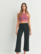 Load image into Gallery viewer, Patch Pocket Wide Leg - Black
