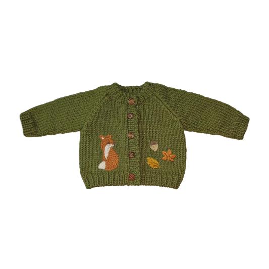 Fox Cardigan Woodland Baby