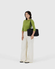 Load image into Gallery viewer, Medium Nylon Bowler Bag - Black
