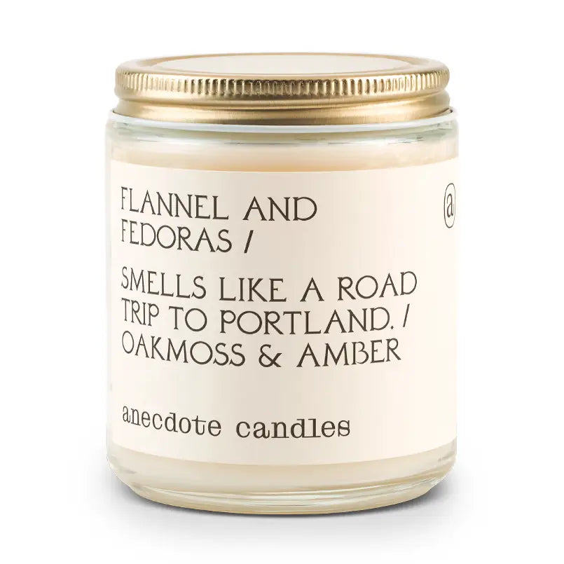Flannel & Fedoras (Oakmoss & Amber) Candle