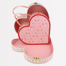 Load image into Gallery viewer, Vintage Rose Heart Suitcases (x 2)
