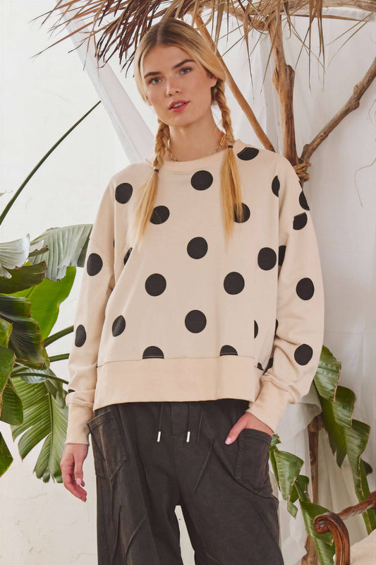 Polka Dot Sweatshirt