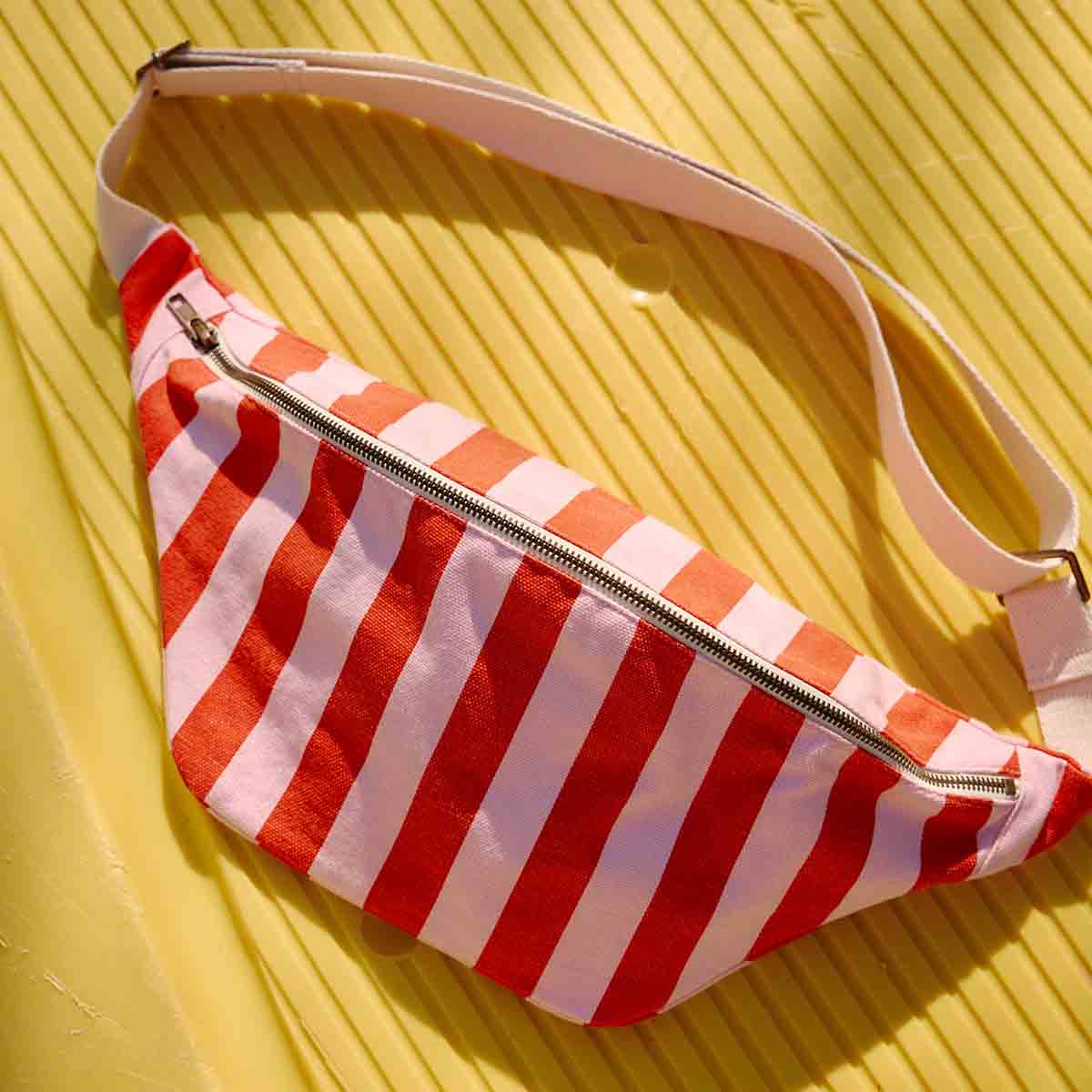Women's Bum Bas Stripes  Tomato / Candy Pink