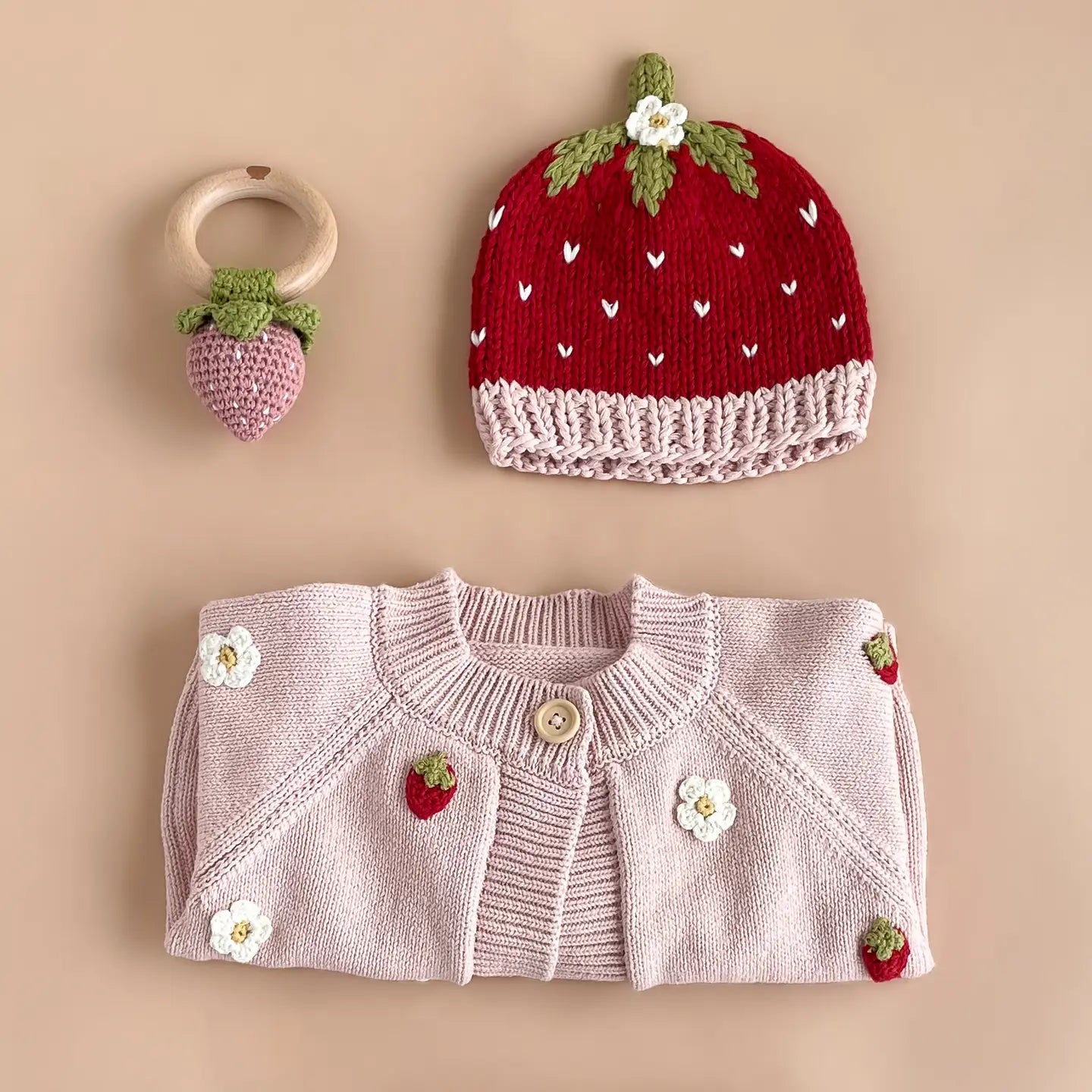 Addie Strawberry Baby Hat