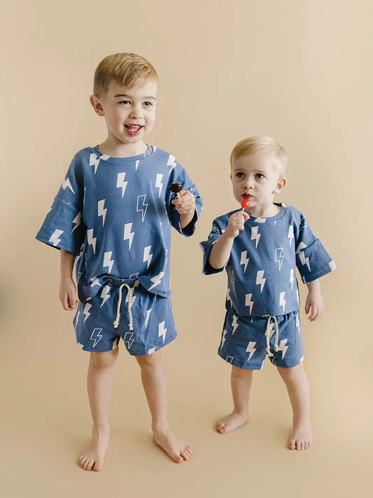 Shorts Set - Blue Bolts