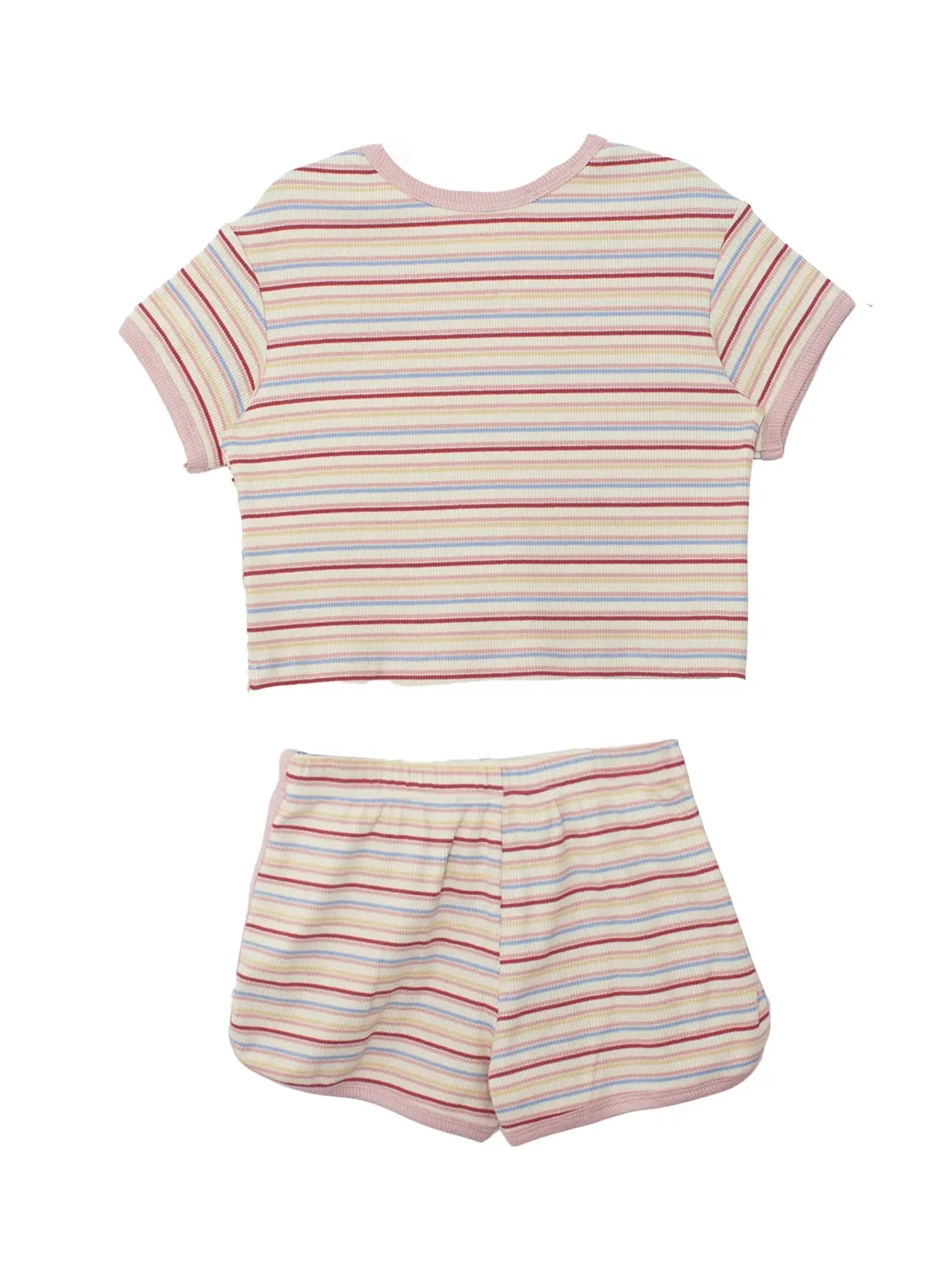 Sunset Sherbet Short Sleeve Two Piece Set
