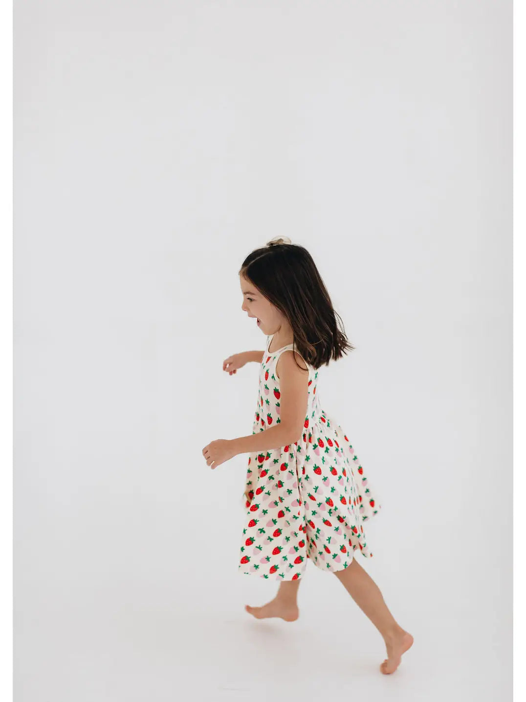 Sleeveless Twirl Dress - Strawberries