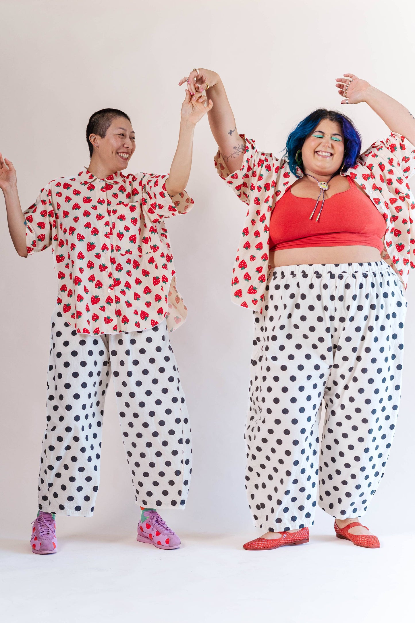 White/Black Dot Balloon Pant