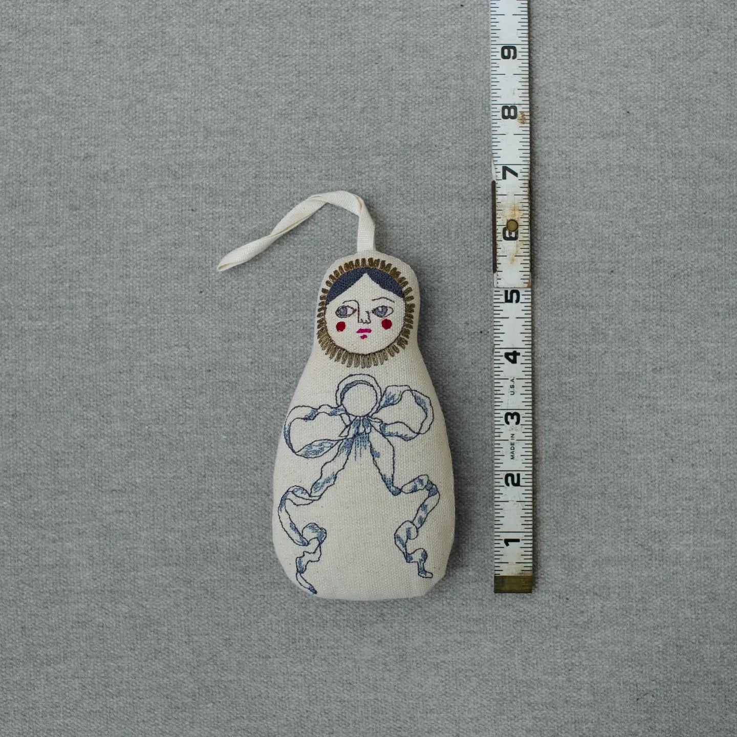 Nesting Doll Embroidered Ornament