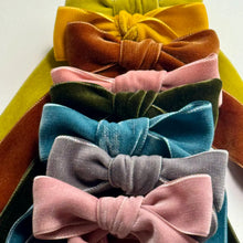 Load image into Gallery viewer, Velvet Hair Bows - Several Colors
