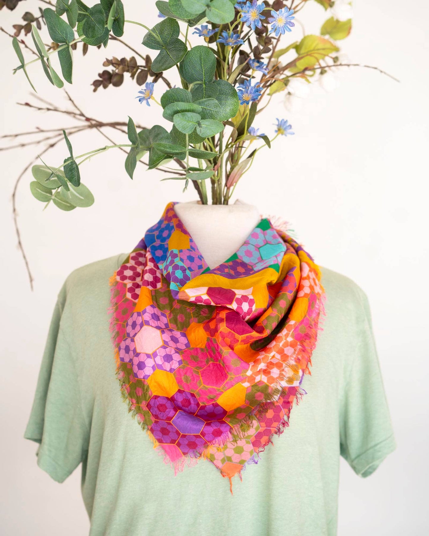 Autumn on the Plains EPP - Silk Bandana Scarf