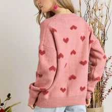 Load image into Gallery viewer, Lovely Heart Sweater - Pink/Red
