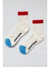 Load image into Gallery viewer, Color Block Girlfriend Socks - Blue/Red
