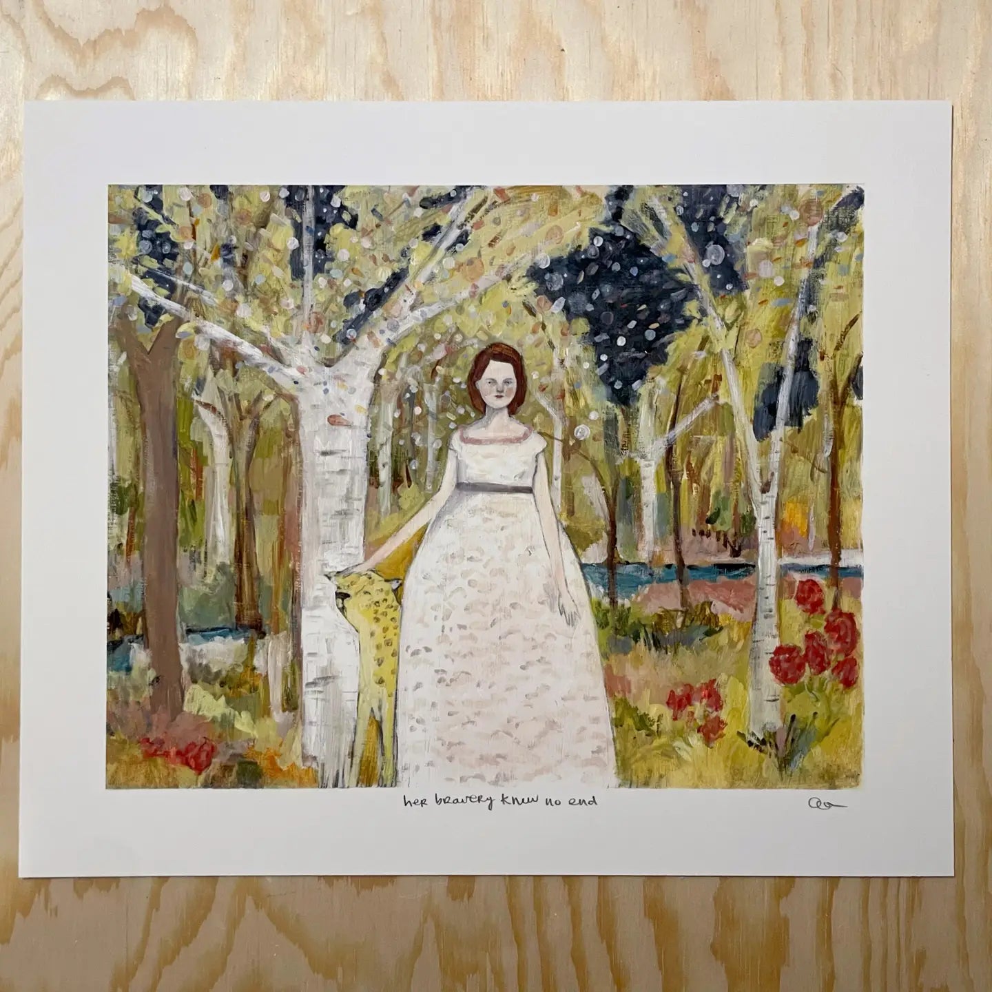 Her Bravery Knew No End - Print