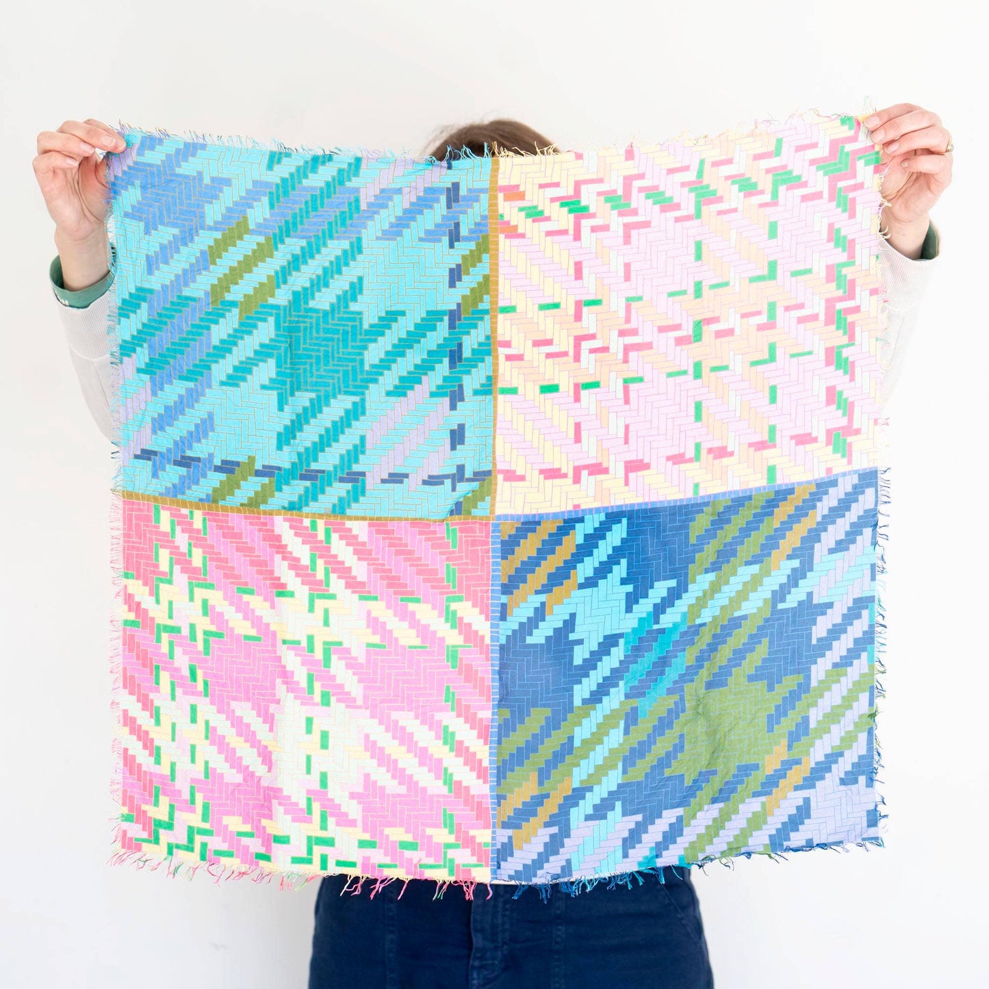 Spring in the Mountains Tartan & Tweed - Silk Bandana Scarf